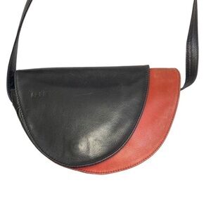 Bree Germany luxury red and black leather crossbody bag